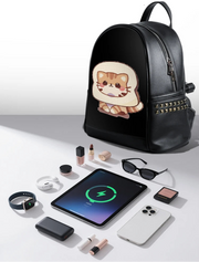 Smart LED Backpack for Women – DIY Luminous Shoulder Bag