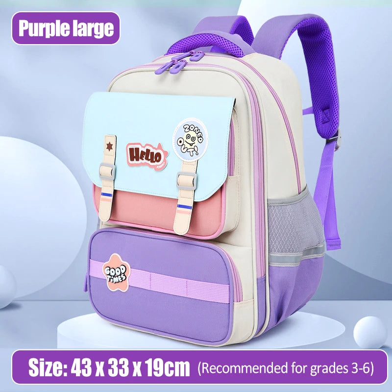 Primary School Student Backpack – Kids Book Bag for Boys & Girls