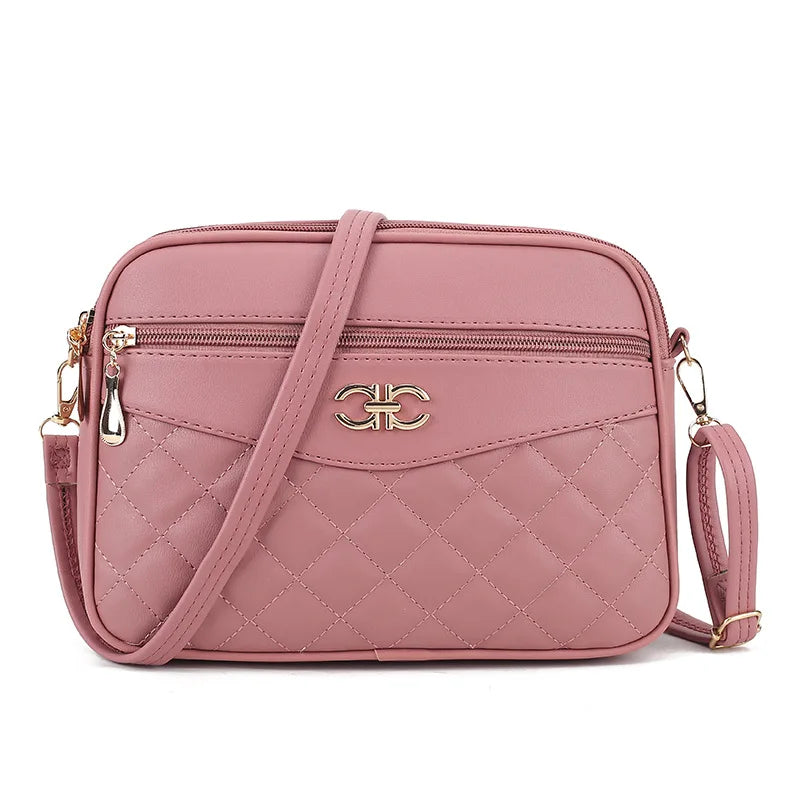 Quilted Crossbody Shoulder Bag – 4-Layer Versatile Handbag