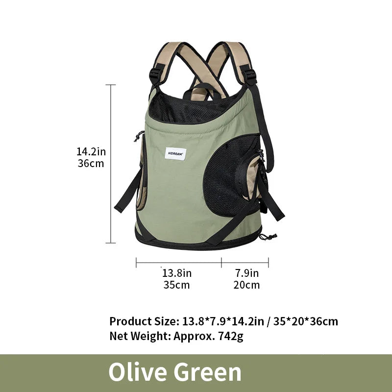Pet Carrier Shoulder Backpack – Portable Travel Bag
