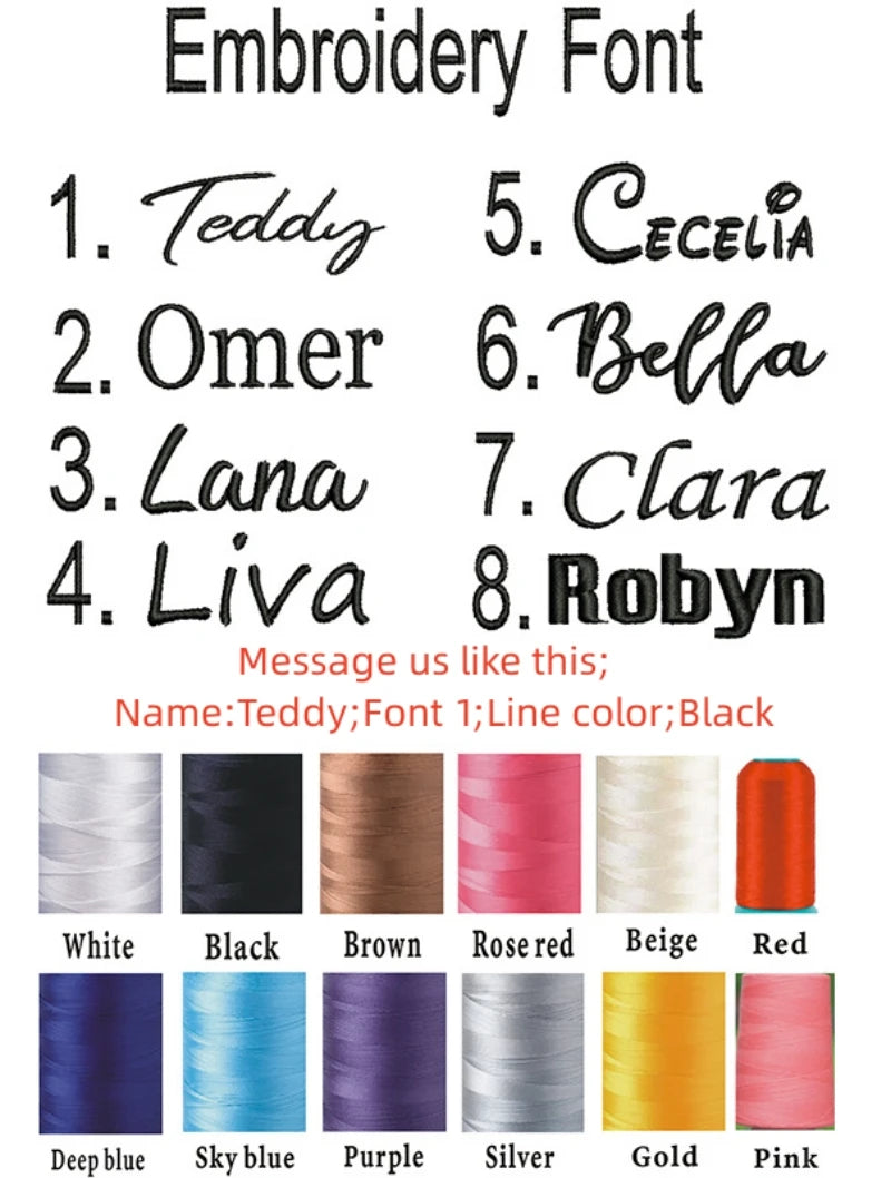 Soft Corduroy Fabric – Personalized Kids School Bag with Embroidery