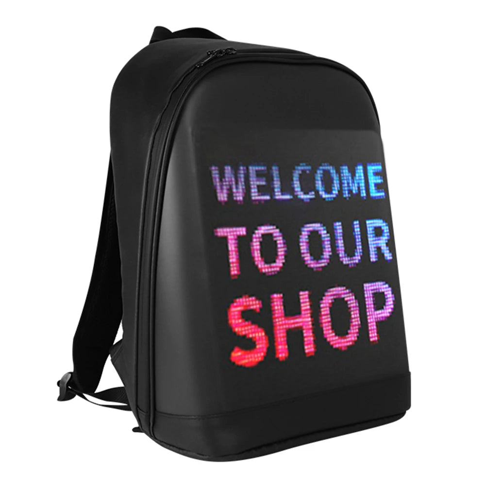 Digitus Backpack Digital Display Backpack – LED Screen School & Business Laptop Bag ...