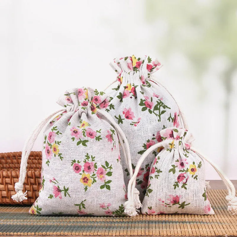 Eco-Friendly Cartoon Fabric Drawstring Bag