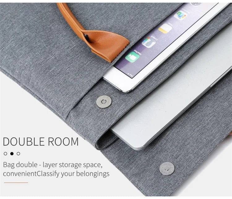 Versatile Portable Business Briefcase – Large Capacity Shoulder Bag with Multiple Pockets