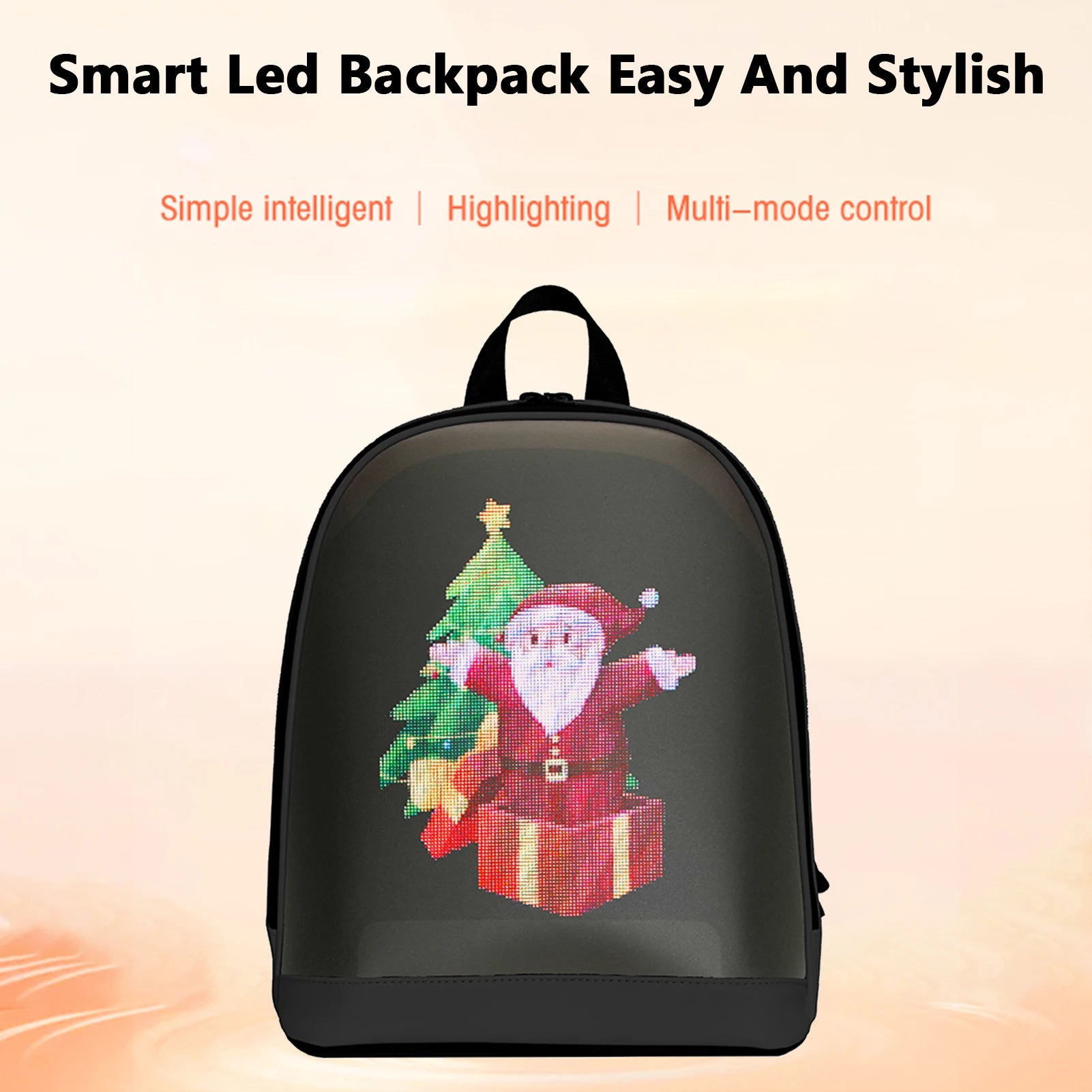 Waterproof Smart LED Backpack – APP-Controlled Commercial Display Bag