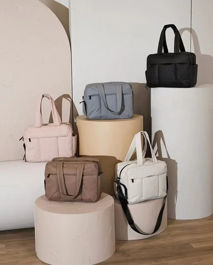 Puffer Travel Duffel Bag- Large Capacity Puffer Duffel