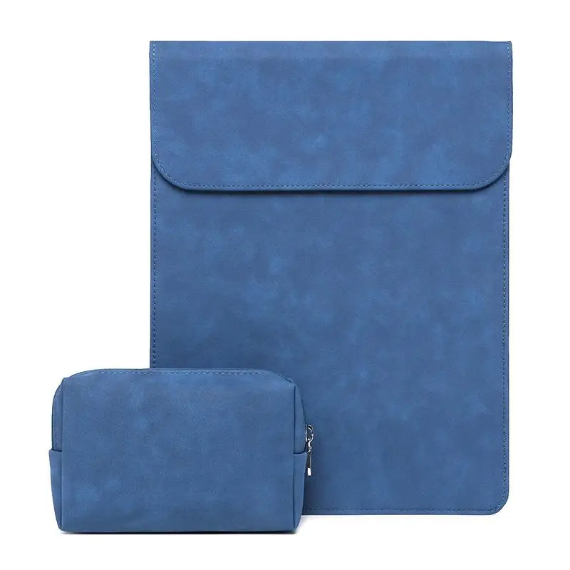 Modern Business Laptop Case – Matte Vegan Leather Sleeve for MacBook & Ultrabooks