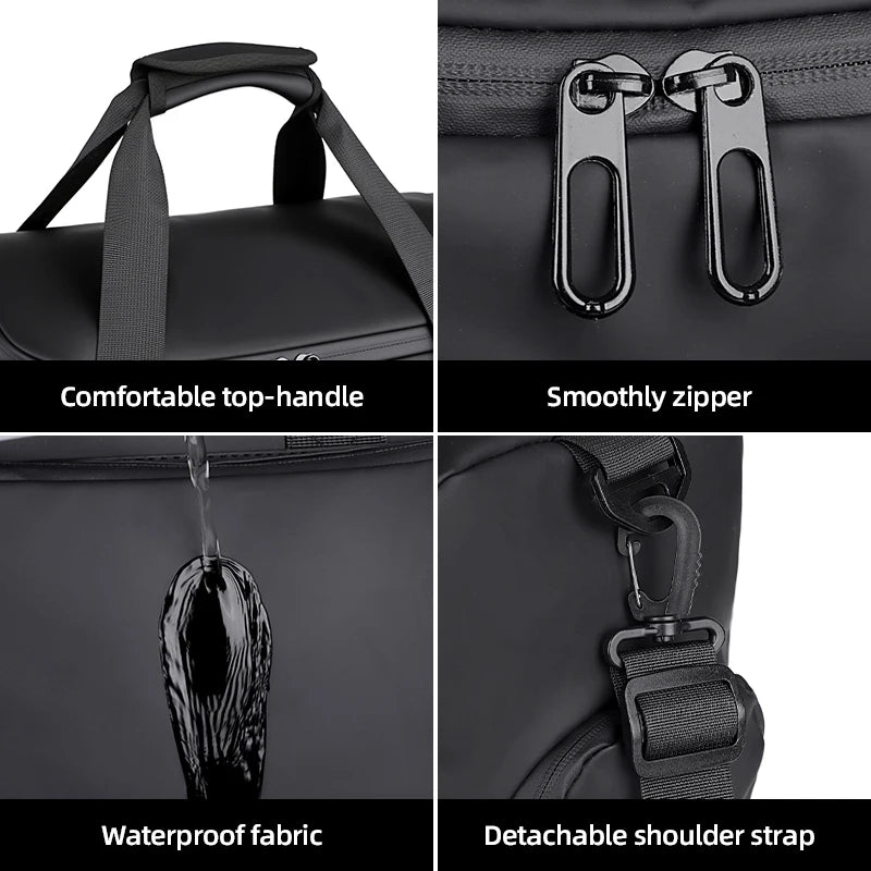 Fitness Gym Bag with Shoe Compartment – Dry Wet Sports Travel Handbag