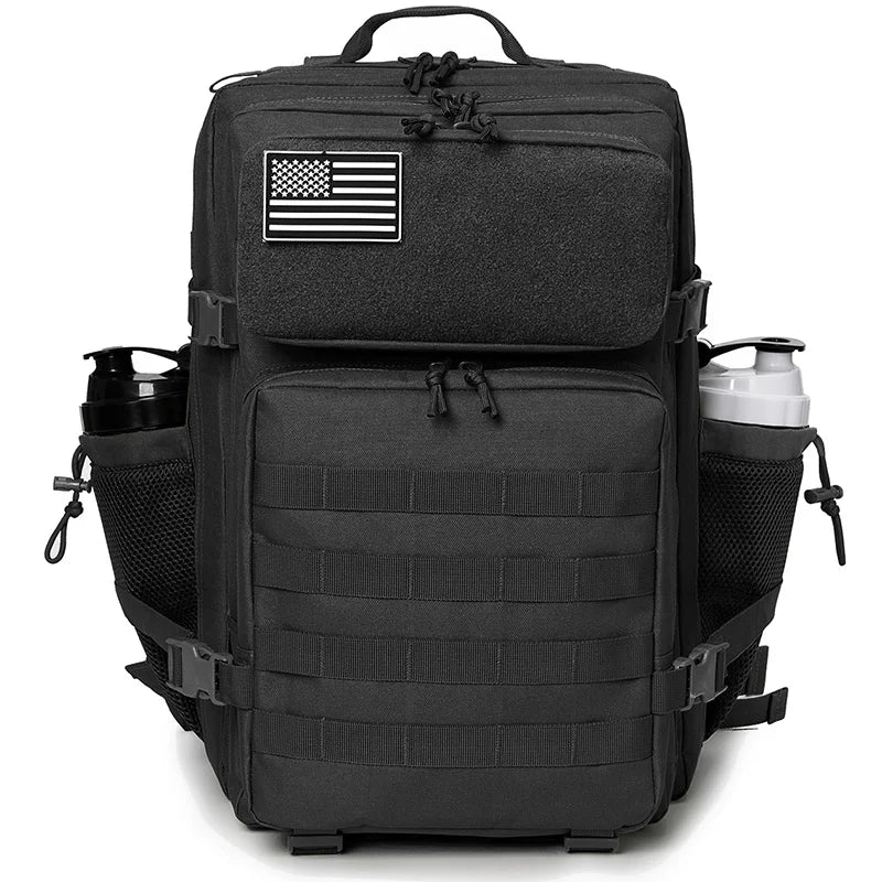 45L Tactical Backpack – Outdoor Backpack with Bottle Holder