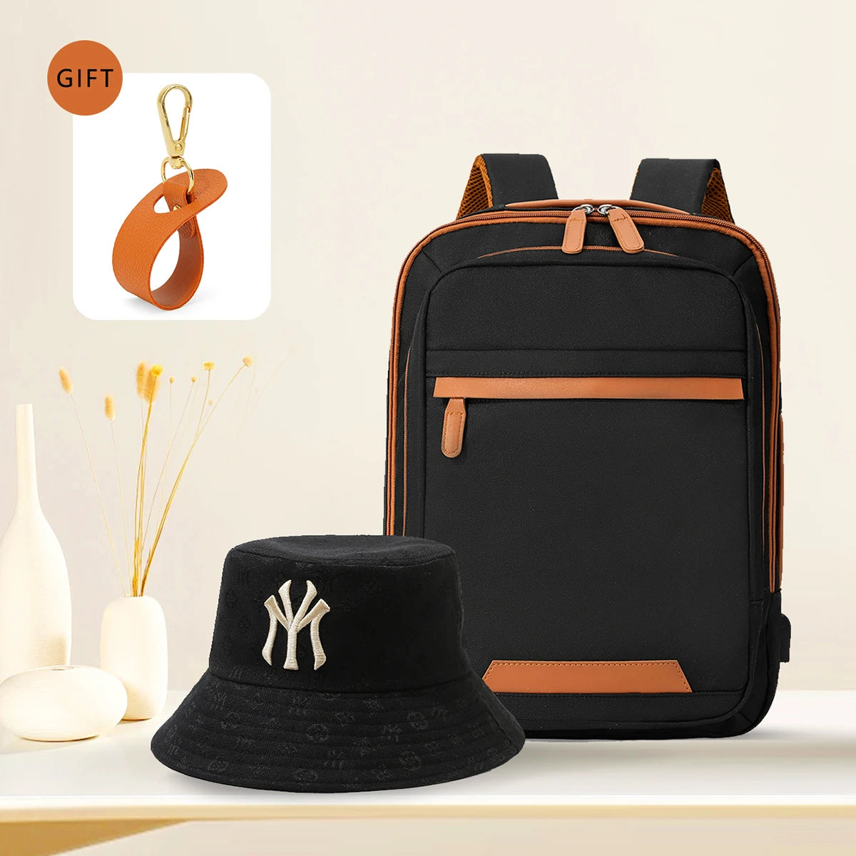 Durable USB charging backpack with waterproof design