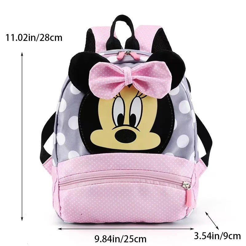 Cute Disney Minnie Kids Backpack – Cartoon Kindergarten School Bag