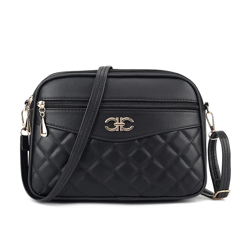 Quilted Crossbody Shoulder Bag – 4-Layer Versatile Handbag