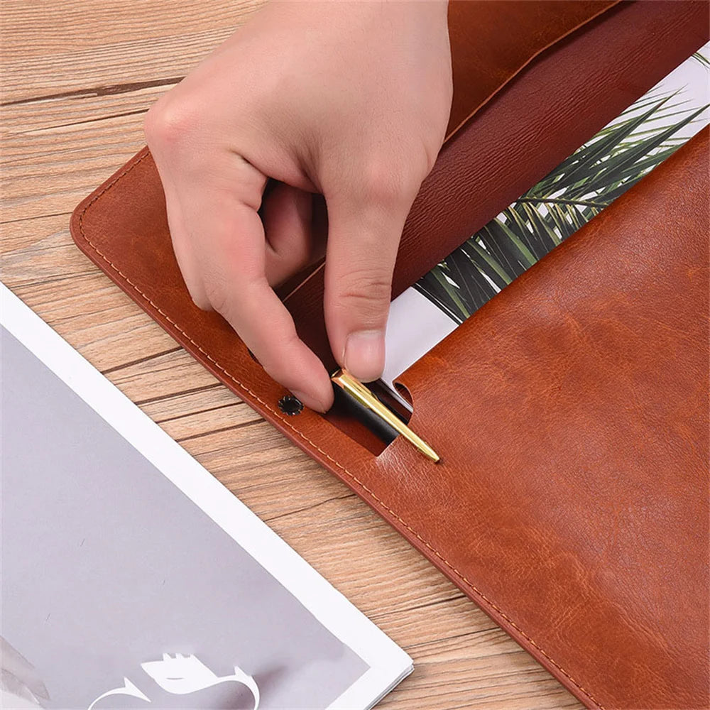 Leather Document Organizer – File Folder & Passport Holder