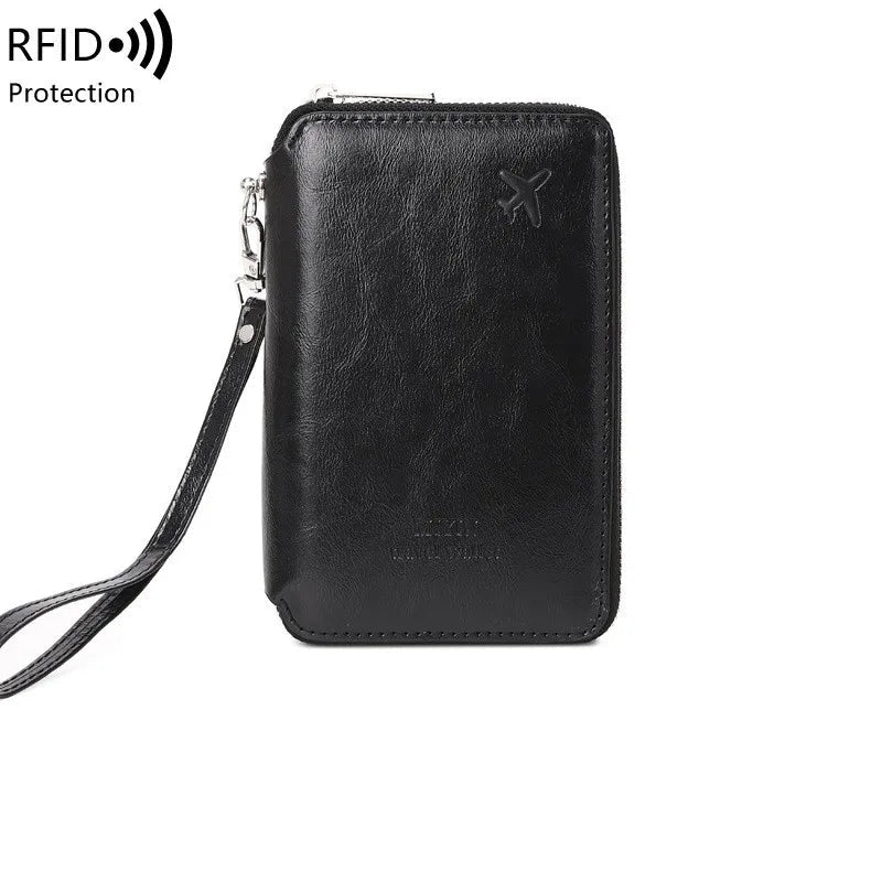 Multi-Slot Passport Holder – Minimalist RFID Travel Pouch