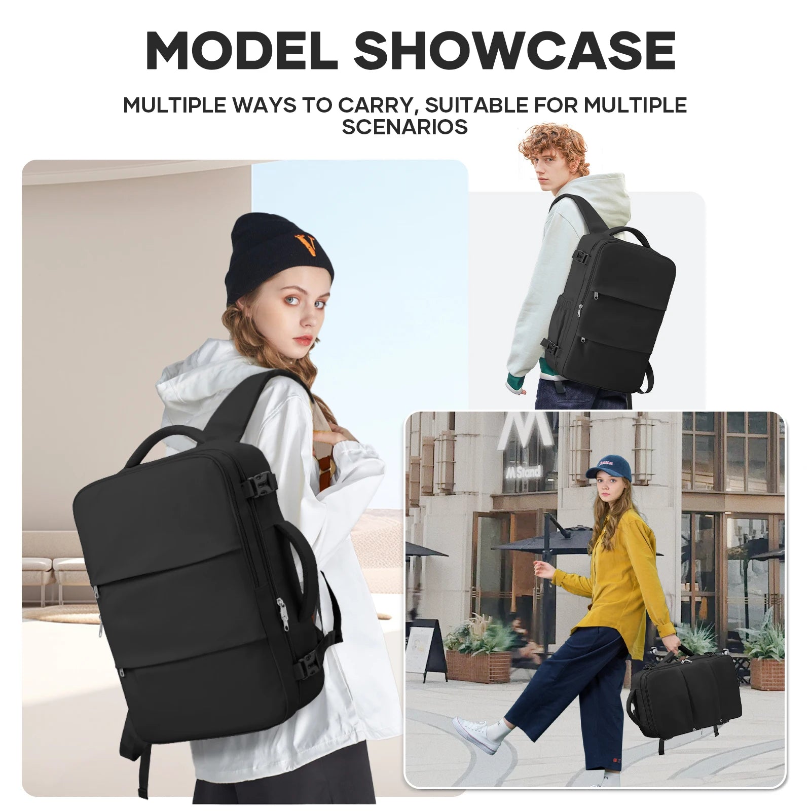 Business Travel Backpack 40x30x20 – 15.6” Cabin Bag for Ryanair & Wizz Air