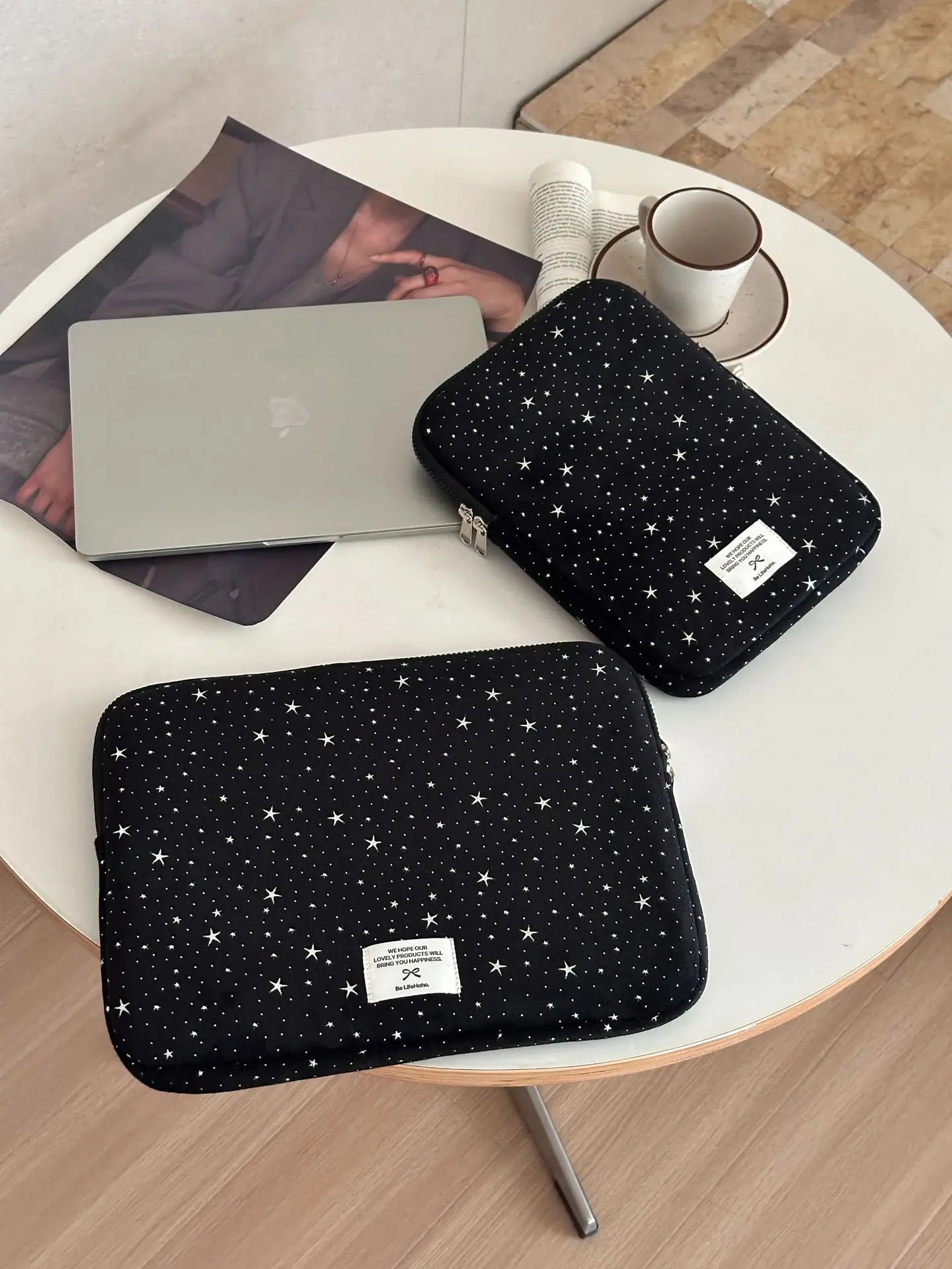 Korean Version Cute Stars Laptop Sleeve 11–15.6 Inch