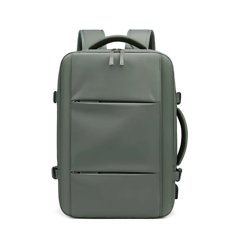 39L Expandable Travel Backpack – 17 Inch Laptop Bag with USB Charging, Waterproof