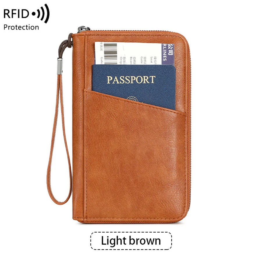 Fashion Passport Holder – RFID Blocking PU Wallet
