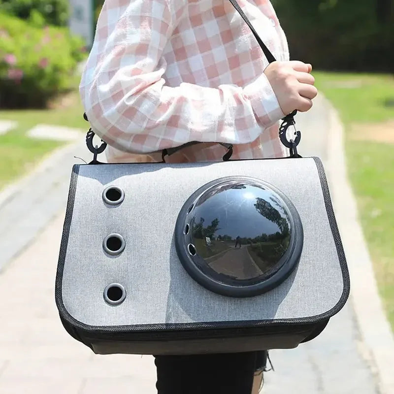 Large Capacity Cat Bag – Portable Foldable Space Pet Carrier Handbag