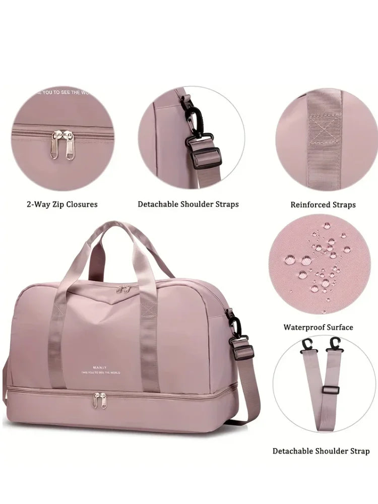 Expandable Travel Duffle Bag – Large Capacity Sports & Fitness Handbag