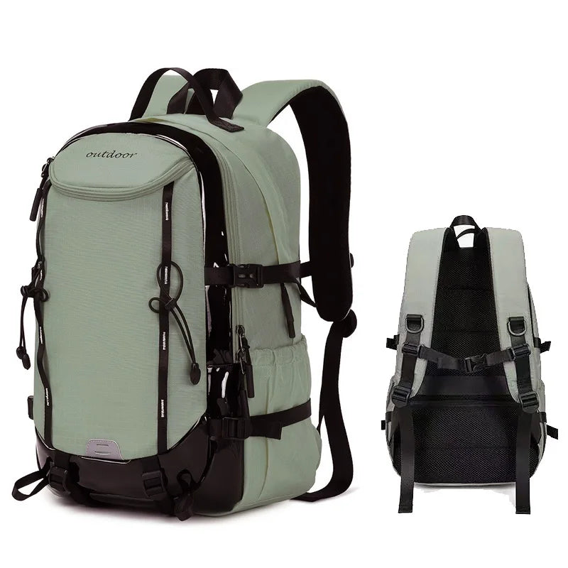 Durable 35L Outdoor Travel Backpack – Lightweight Hiking & Cabin Backpack