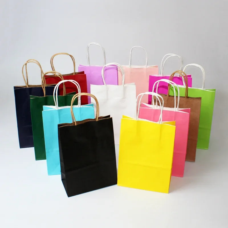 Kraft Paper Gift Bags with Handles