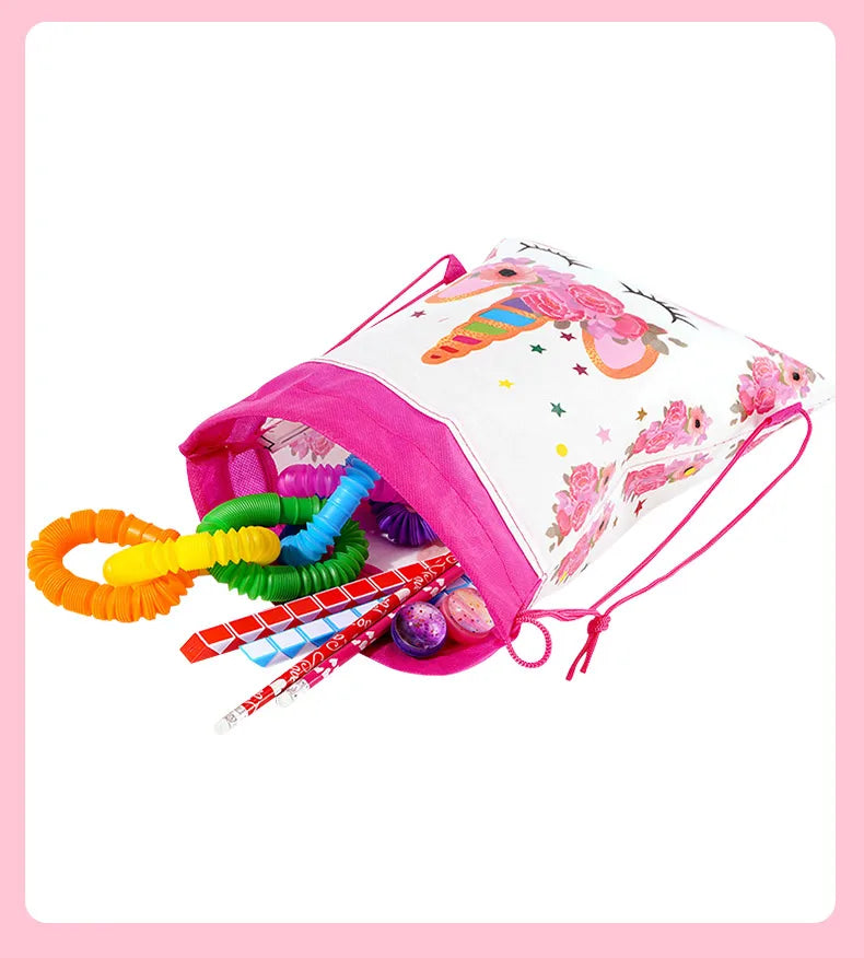 Cute Cartoon  Drawstring Pouches