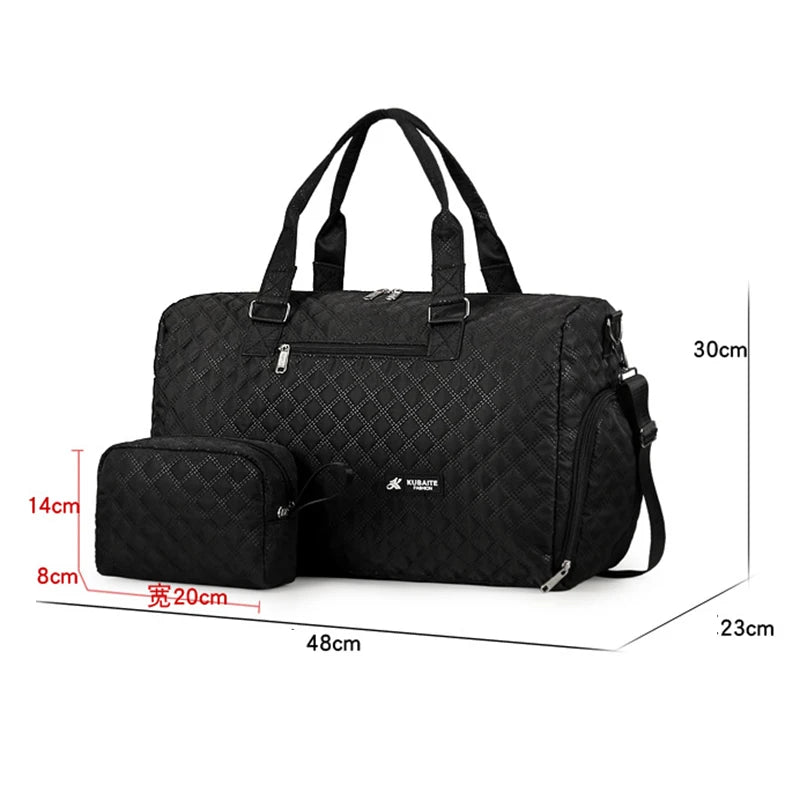 Portable Shoulder Travel Duffle Bag – Foldable Storage Bag