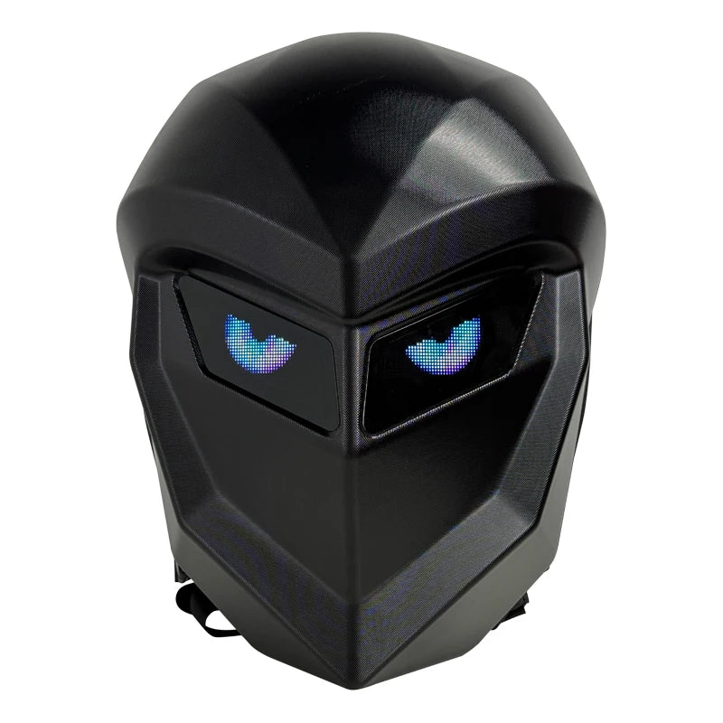 Smart LED Display Backpack – Carbon Fiber Hard Shell Laptop Bag