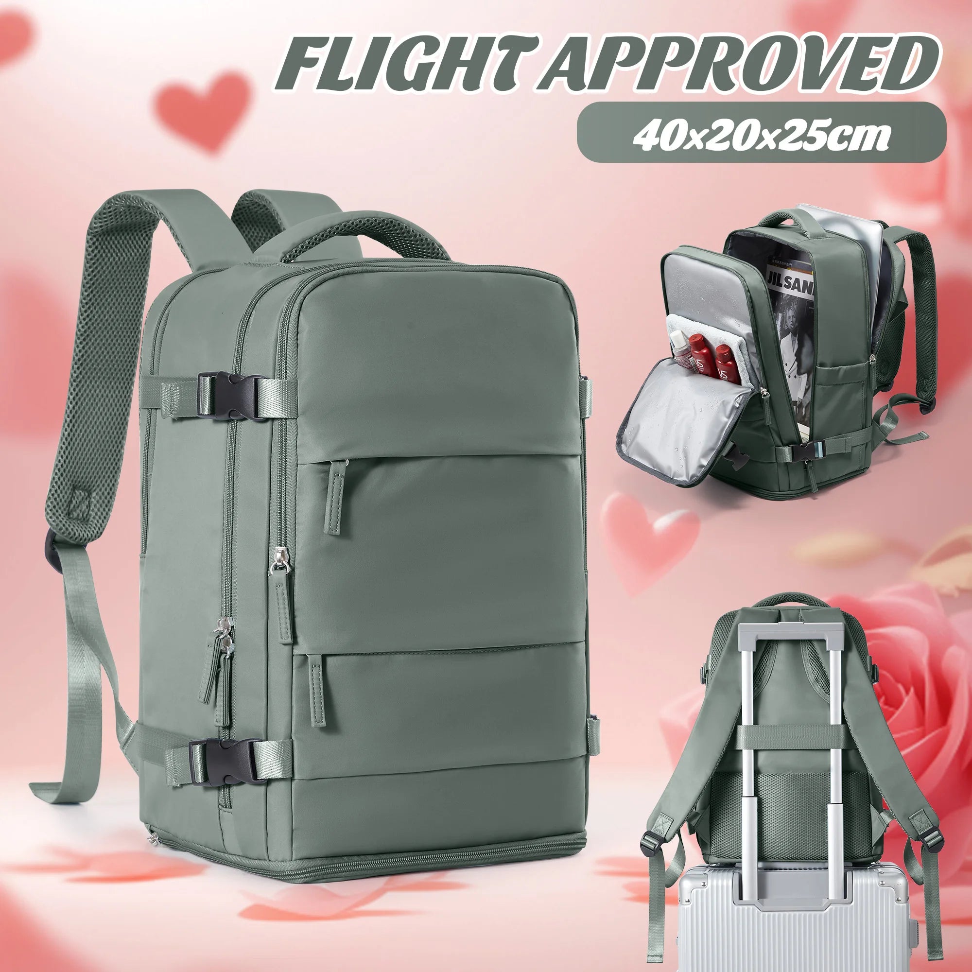 Flight-Friendly Travel Backpack – Carry-On with Comfort