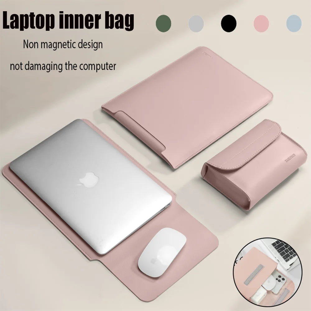 Slim Laptop Bag for MacBook, HP, Lenovo, Xiaomi – Travel & Office Friendly