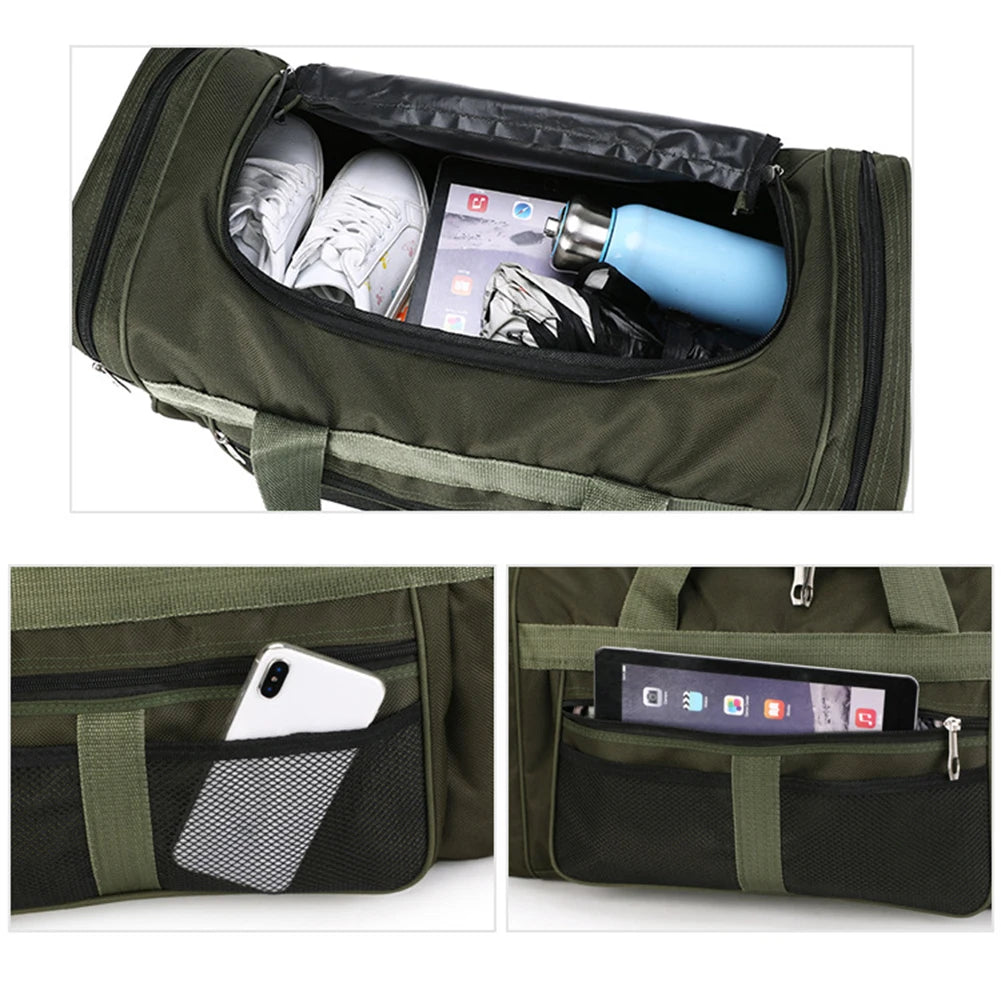 Oxford Dry & Wet Separation Gym Bag – Large Capacity Waterproof Fitness Bag