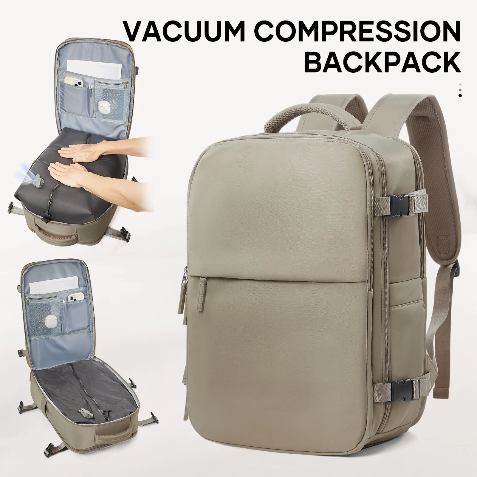 Smart Cabin Backpack with Vacuum Compression