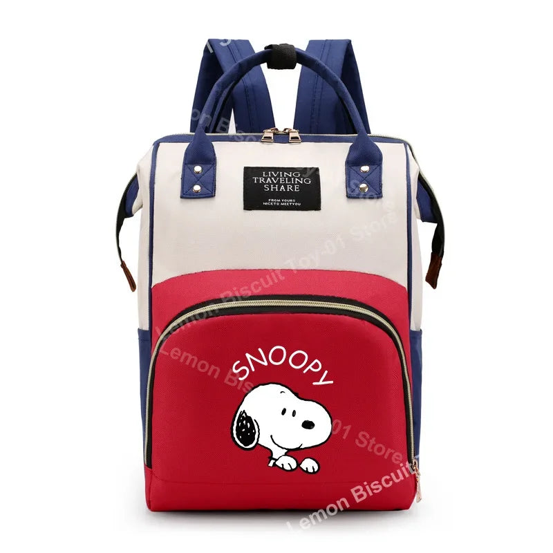 Cute Cartoon Diaper Bag – Snoopy Themed Baby Travel Backpack