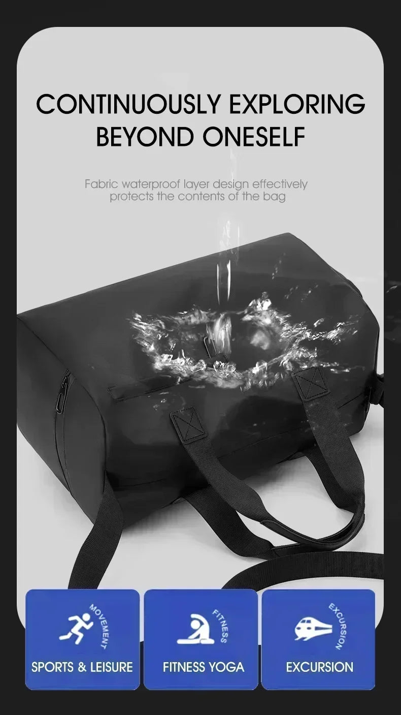 Zipper Oxford Travel Duffel  Bag – Large Capacity Waterproof Fitness