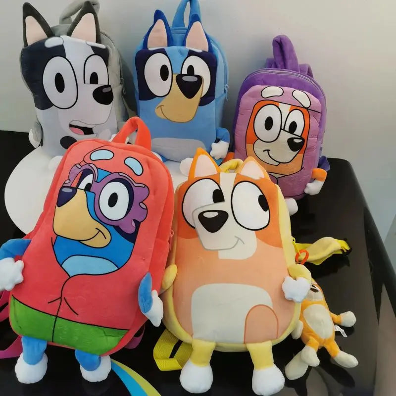 Bluey and Bingo Cartoon Backpack Set for Kids