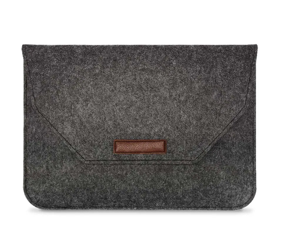 Wool Felt Laptop Sleeve Case for MacBook Air/Pro 11–15.6 Inch – Notebook Cover with Mousepad & Power Pack Gift
