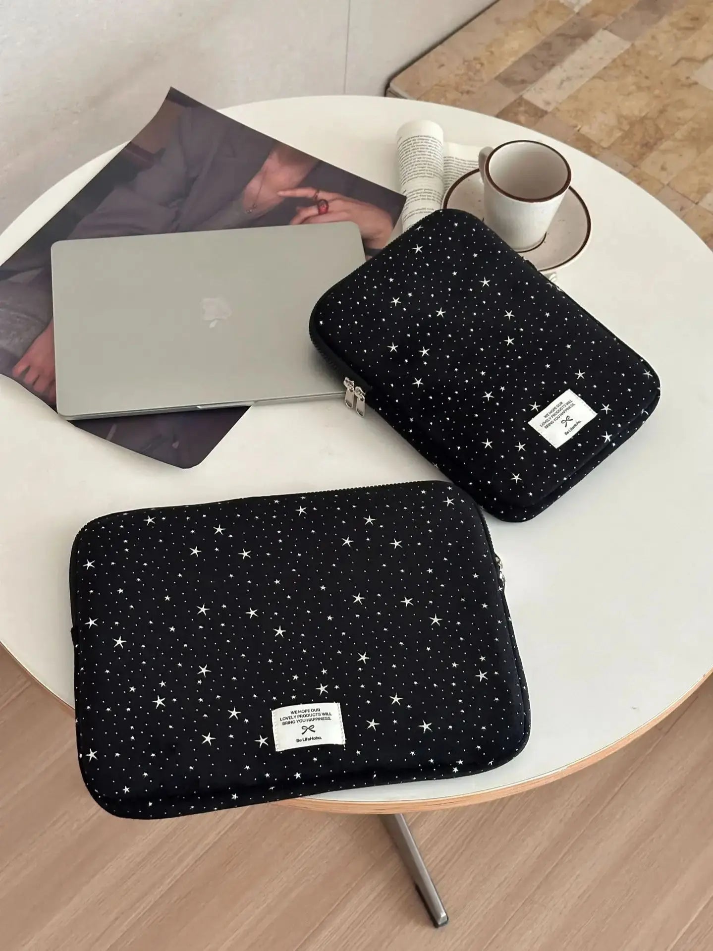 Korean Version Cute Stars Laptop Sleeve 11–15.6 Inch