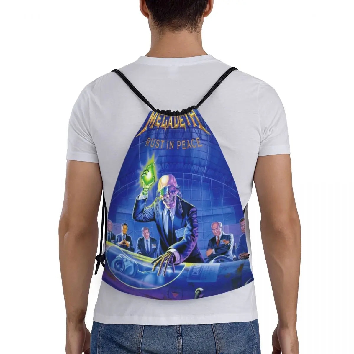 Rock Band Drawstring Bag