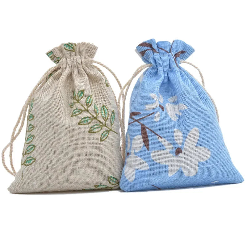 Cute Print Drawstring Pouches