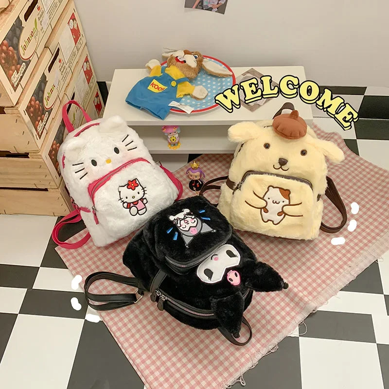 Plush Doll Backpack–Cute Cartoon Sweet Birthday Backpack