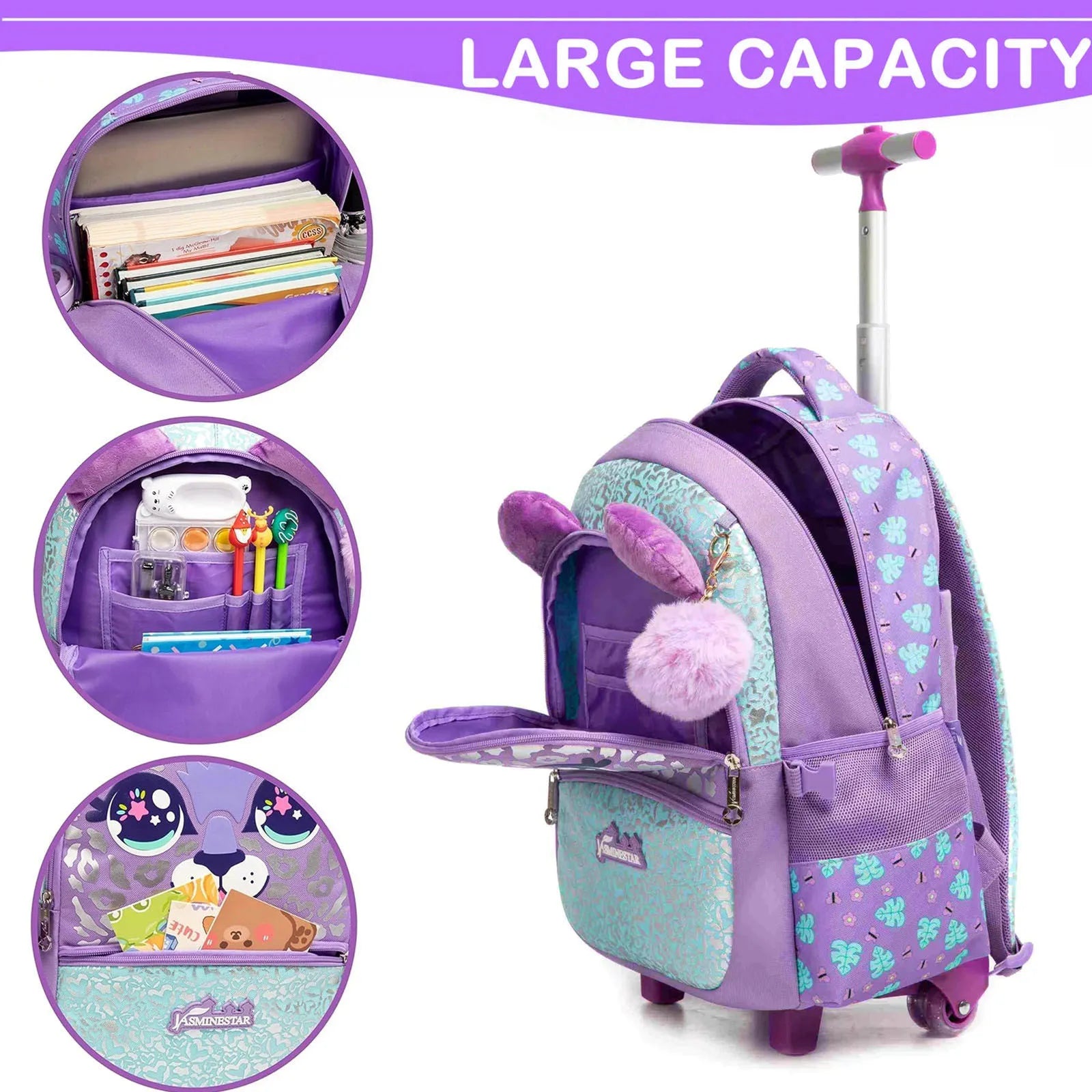 Rolling Backpack – Kids Wheeled School Bag