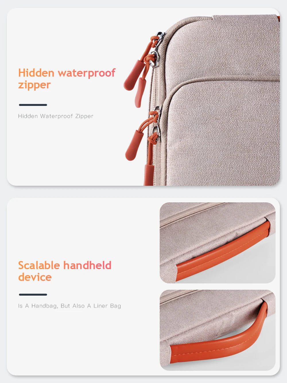 Sleek Laptop Sleeve Bag – Stylish 13–15.4 Inch Handbag for Daily Use