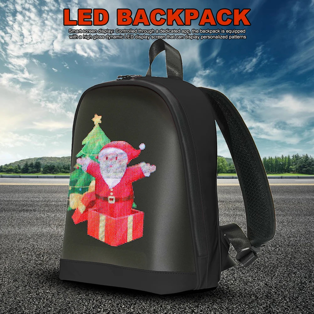 Pogrammable LED Advertising Backpack – Smart Billboard for Travel & Business