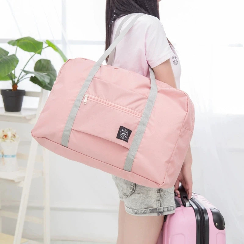 Portable Travel Duffel Bag-Foldable Nylon Bag