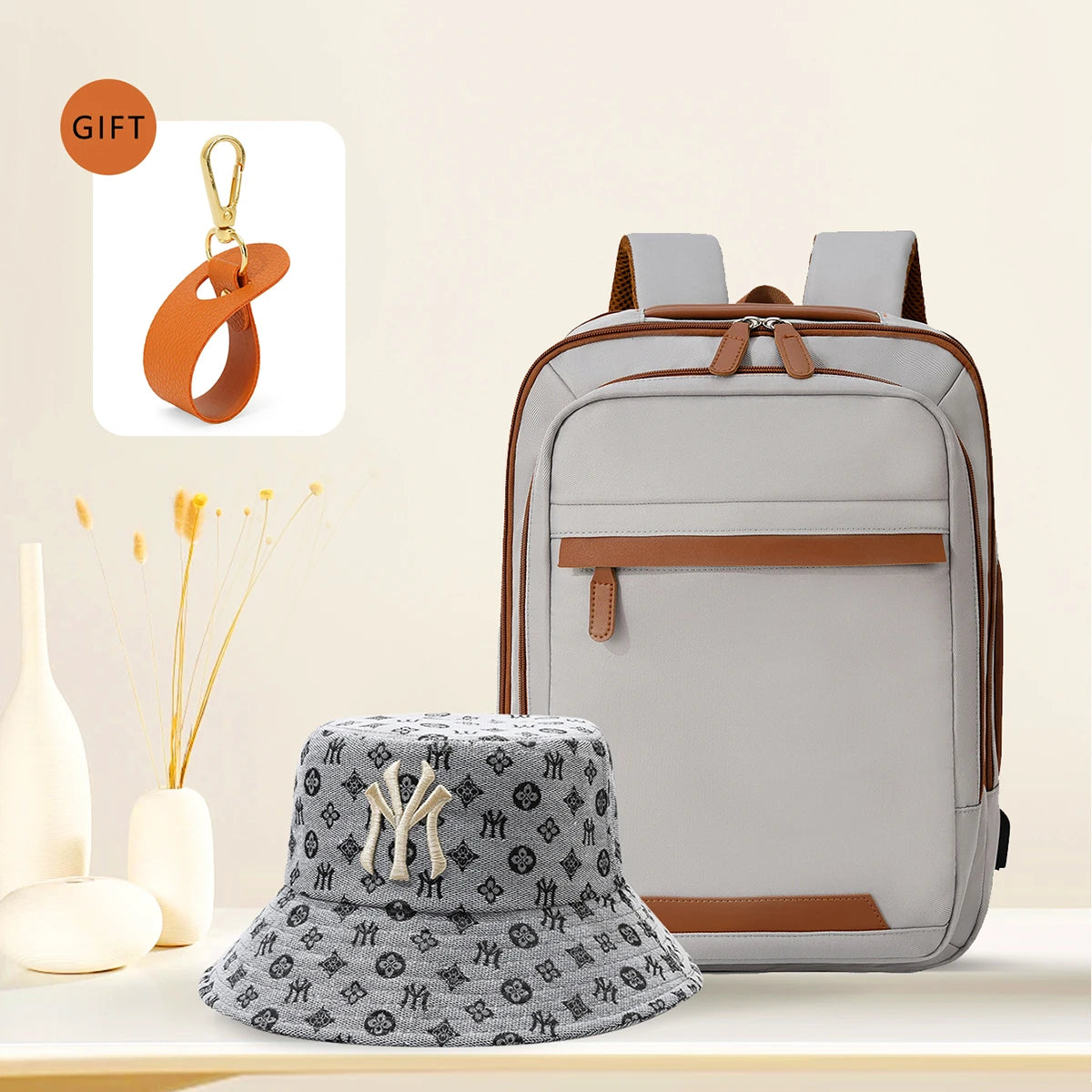 Durable USB charging backpack with waterproof design