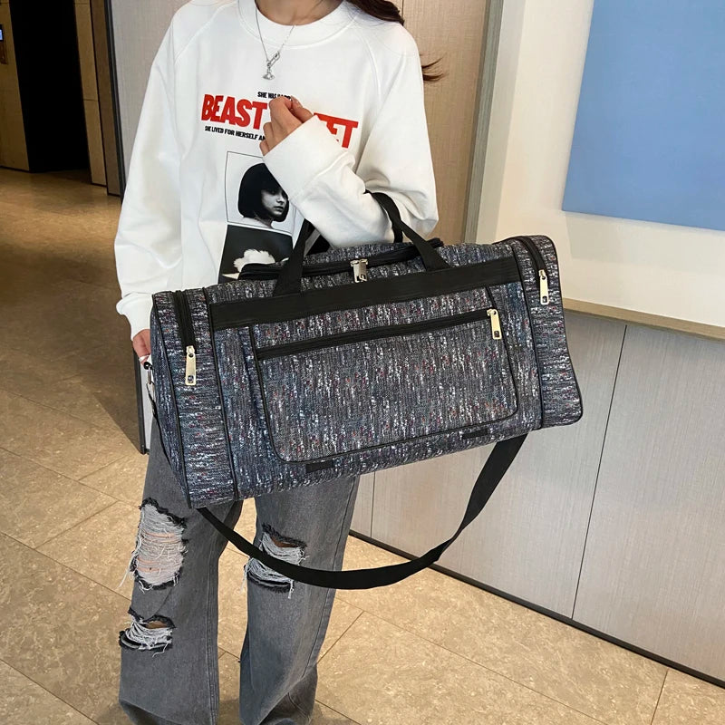 Camouflage Duffel Travel Bag – Lightweight Large Capacity