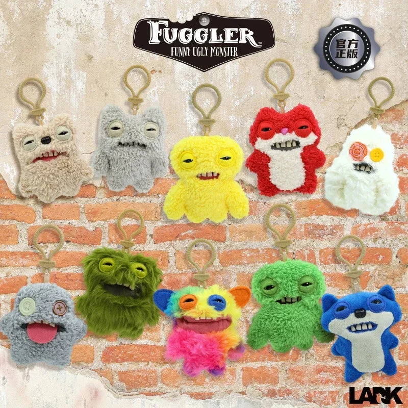Fuggler Monster Plush Keychain – Cute Ugly Stuffed Pendant