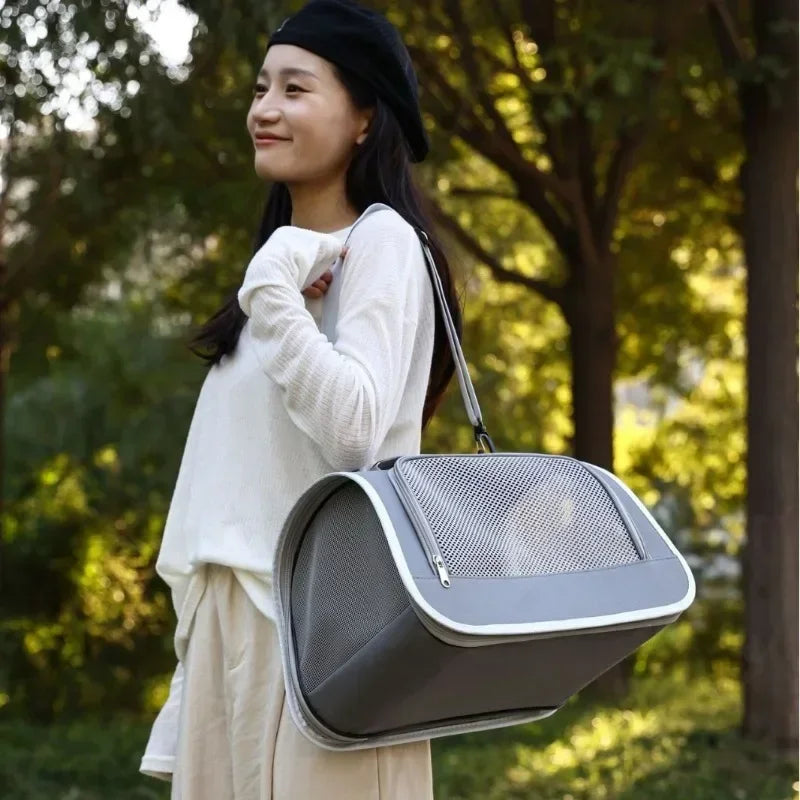 Portable Pet Outing Handbag – Summer Breathable Cat & Dog Carrier Bag