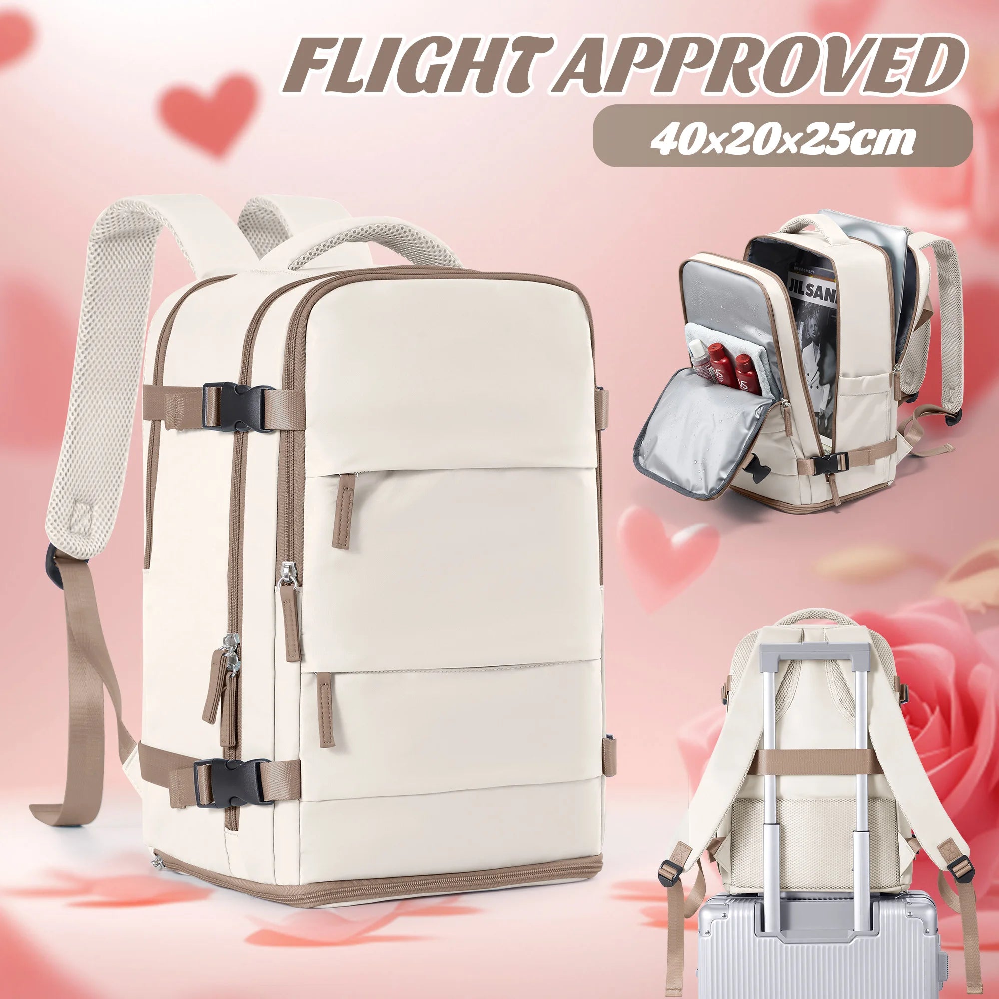 Flight-Friendly Travel Backpack – Carry-On with Comfort